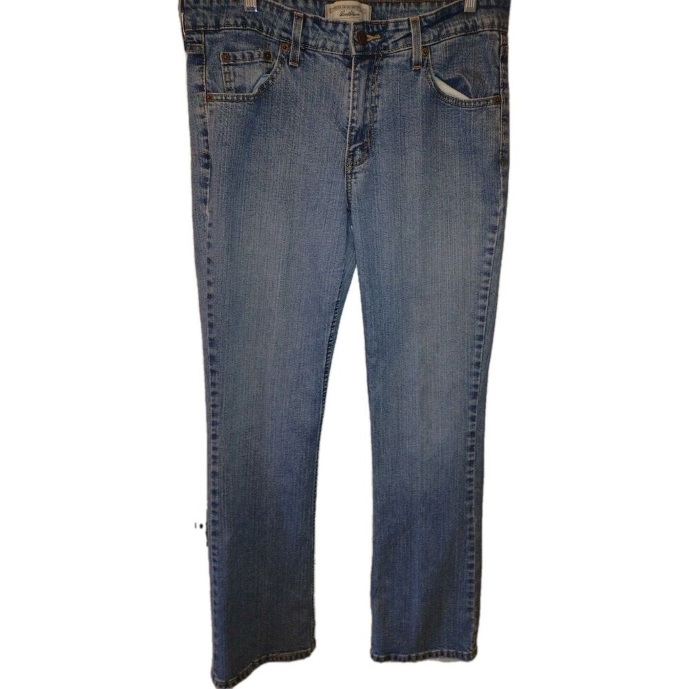 Levi Strauss Misses Stretch Low Rise Boot Cut 12 Long 98% Cotton 1% Spandex